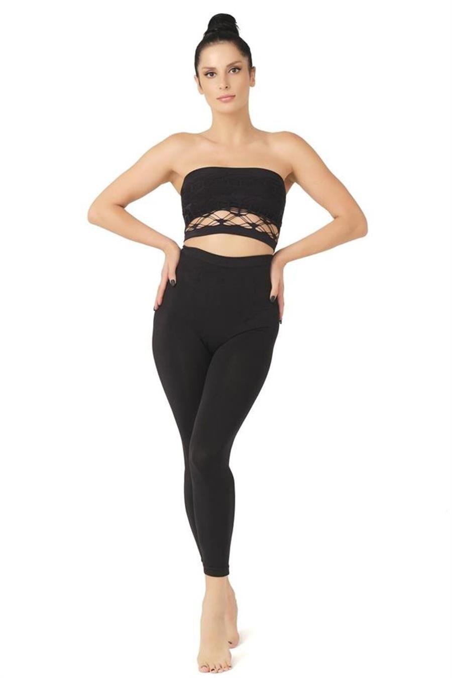 Emay 3810 Siyah Tayt Korse