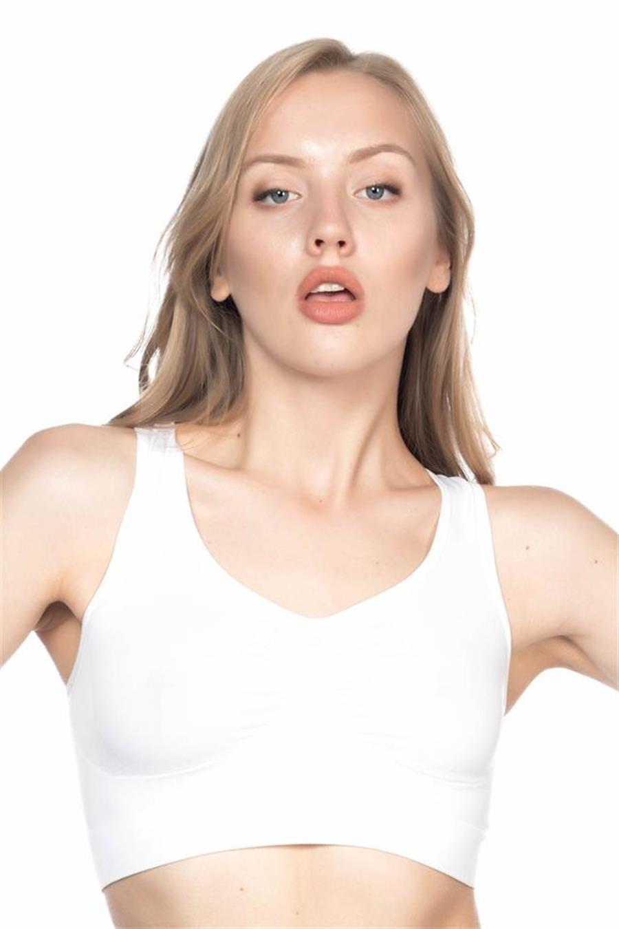 Emay 4001 Beyaz Soft Sporcu Büstiyer