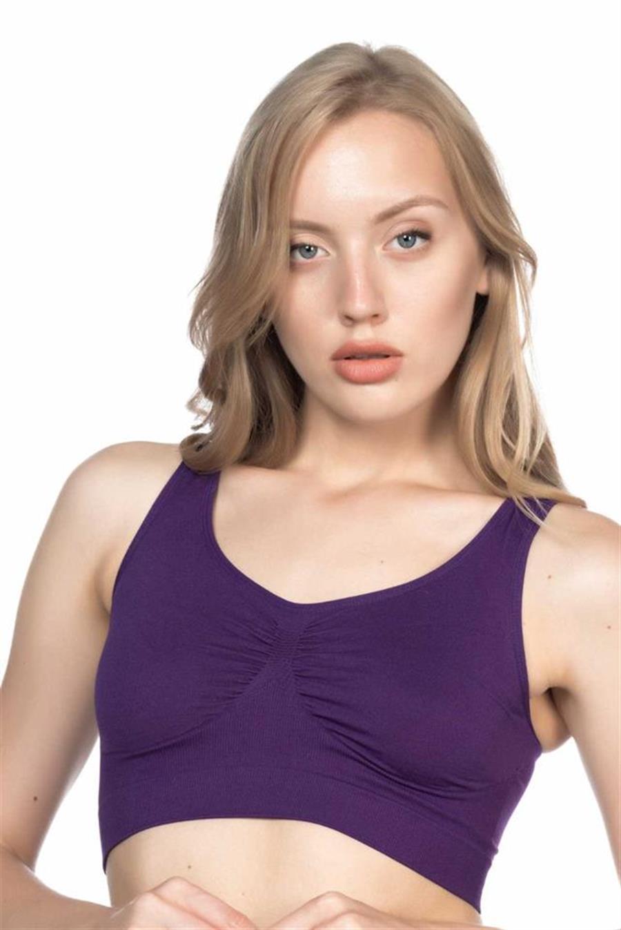 Emay 4001 Mor Soft Sporcu Büstiyer