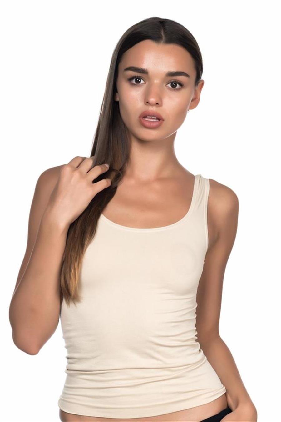 Emay 5002 Ten Soft Kalın Askılı Uzun Atlet