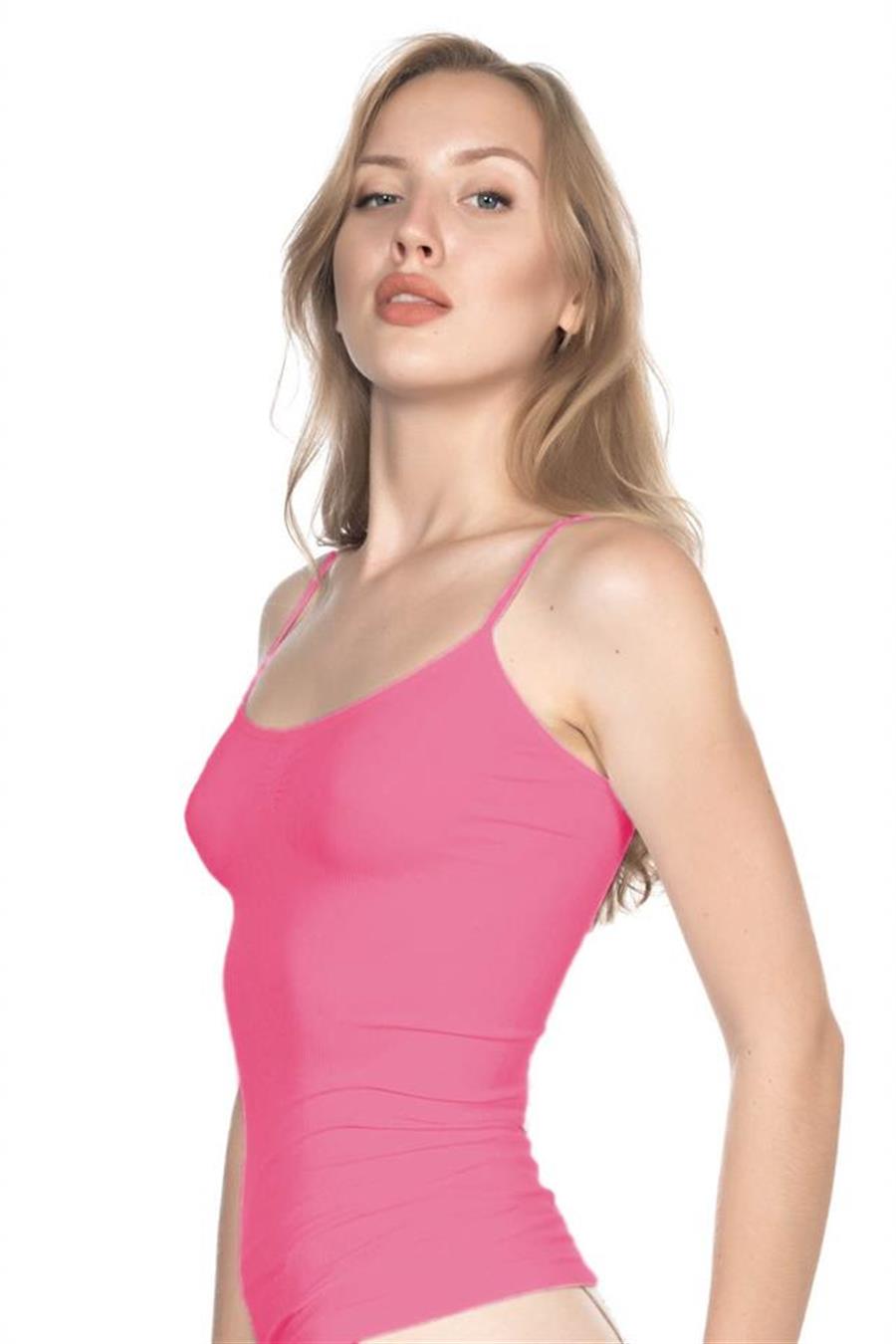 Emay 5011 Fuşya Soft Ripli Atlet