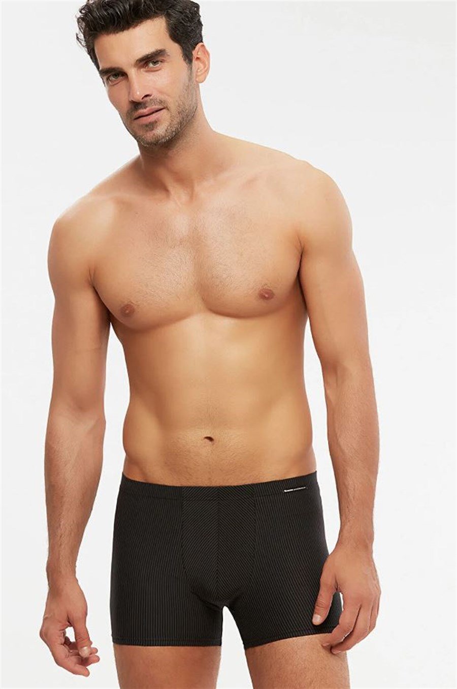 Kom Domenico Siyah Çizgili Erkek Boxer