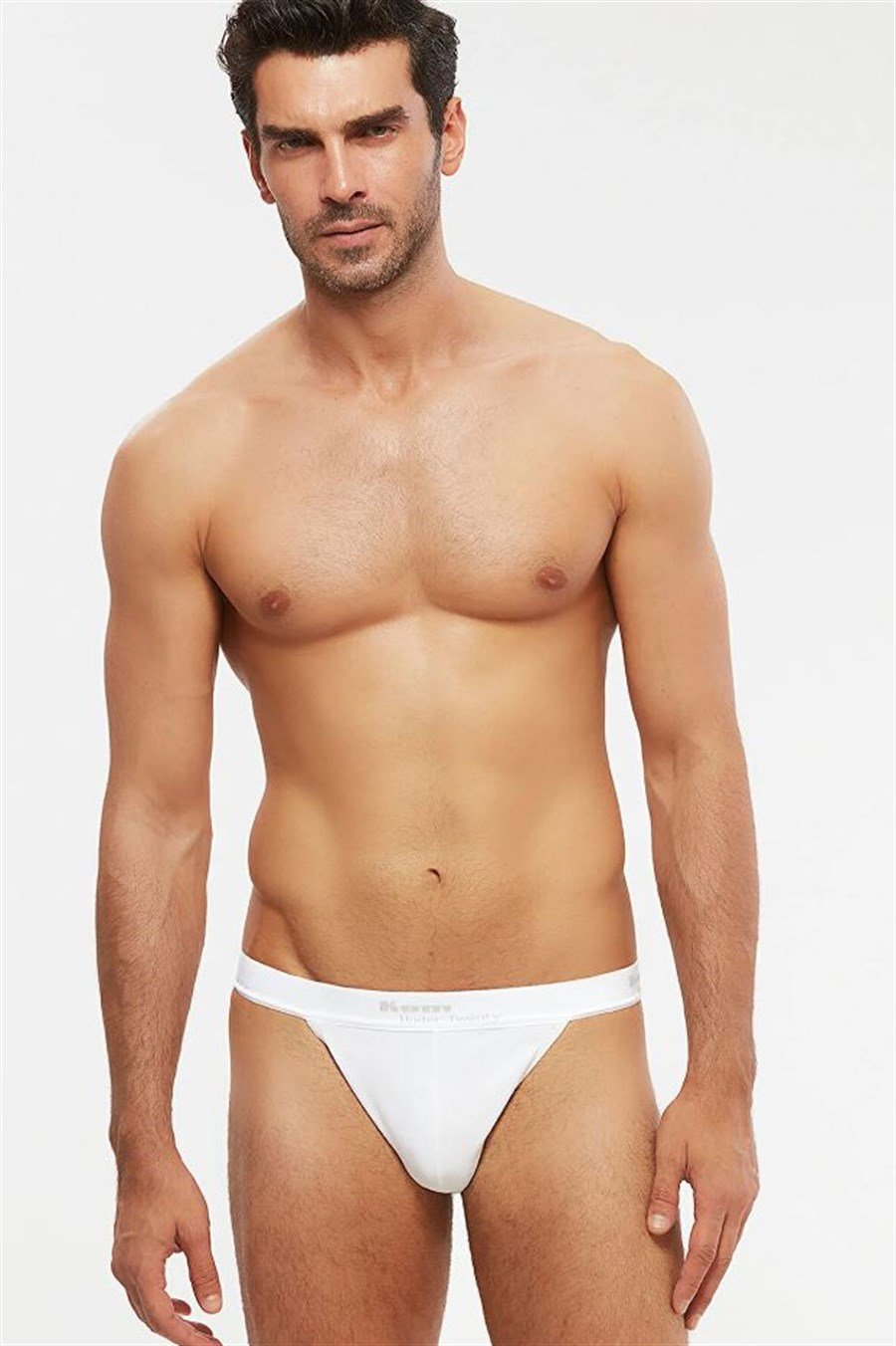Kom Kevin Beyaz Basic Pamuklu Erkek Tanga