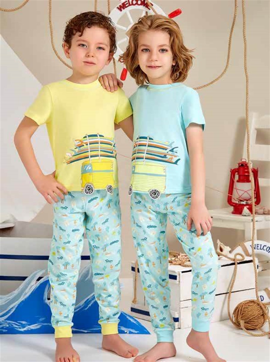 Pikidor 0038 Karavan Erkek Çocuk Pijama Takımı