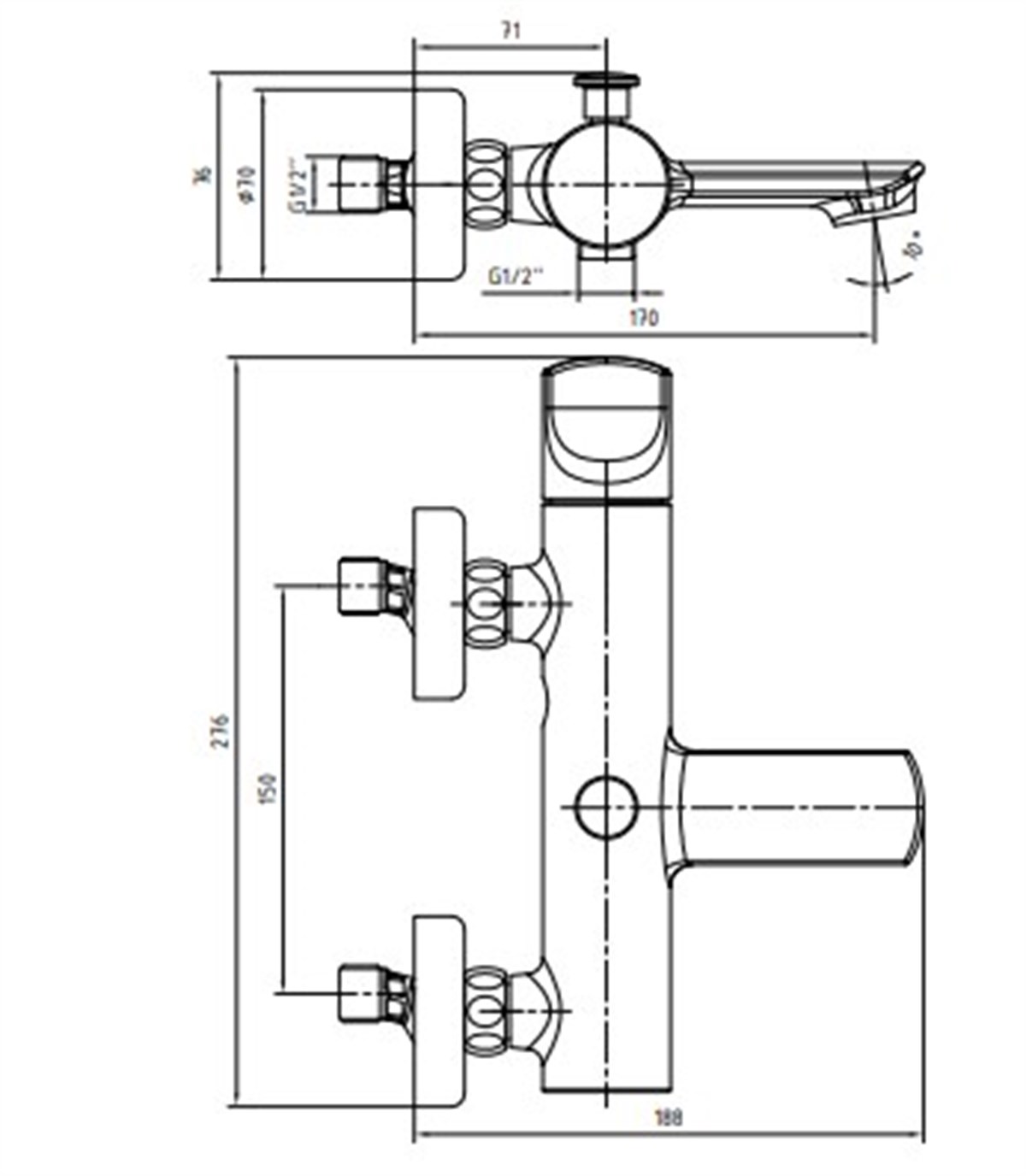 Eca Myra Banyo Bataryası Siyah