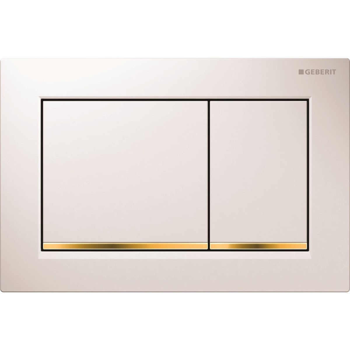 Geberit Kumanda Kapağı Omega30-Çift Önden/Üsten  Basmalı Beyaz/Altın/Beyaz