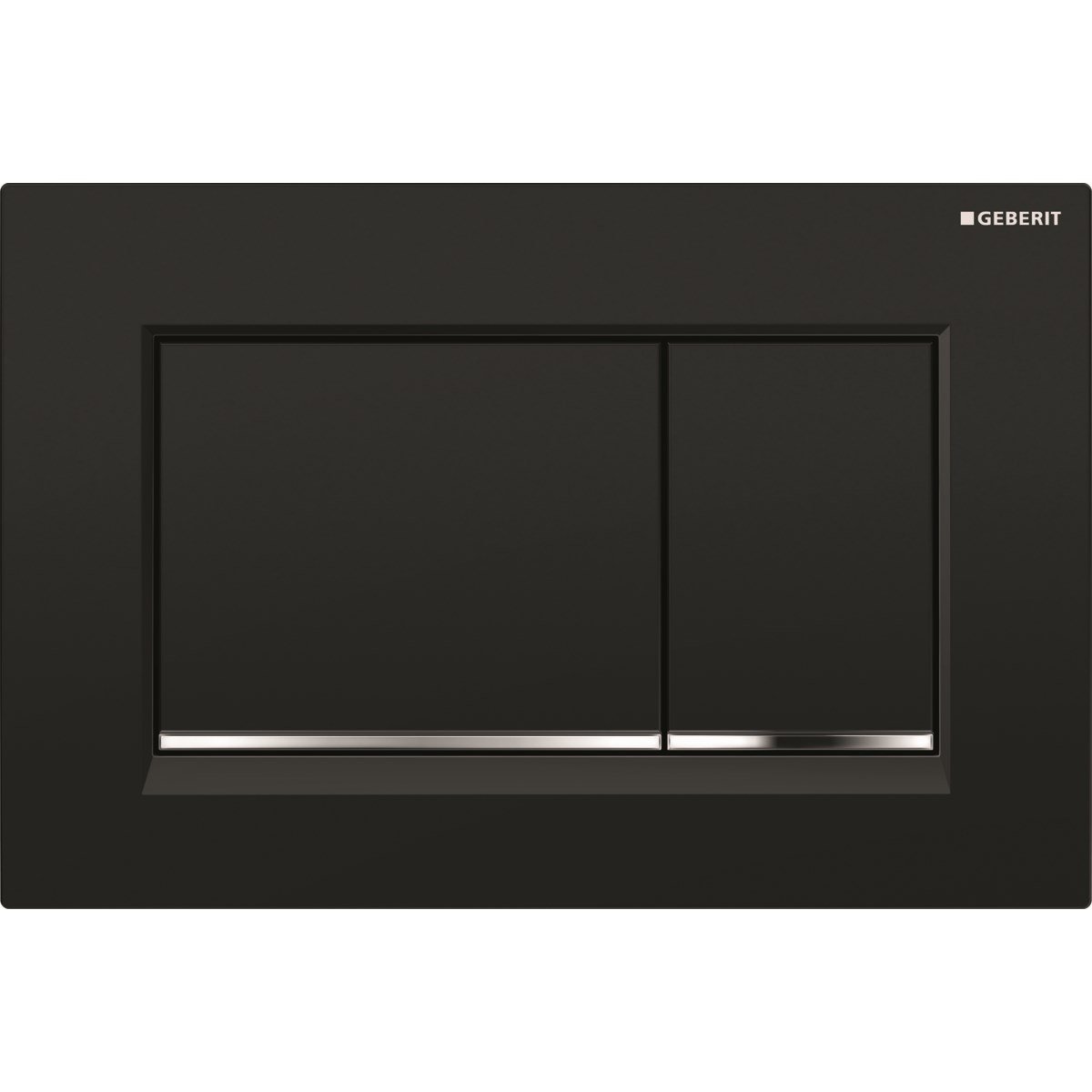 GEBERİT SİGMA30 KUMANDA KAPAĞI-ÇİFT BASMALI – SİYAH/ PARLAK /SİYAH