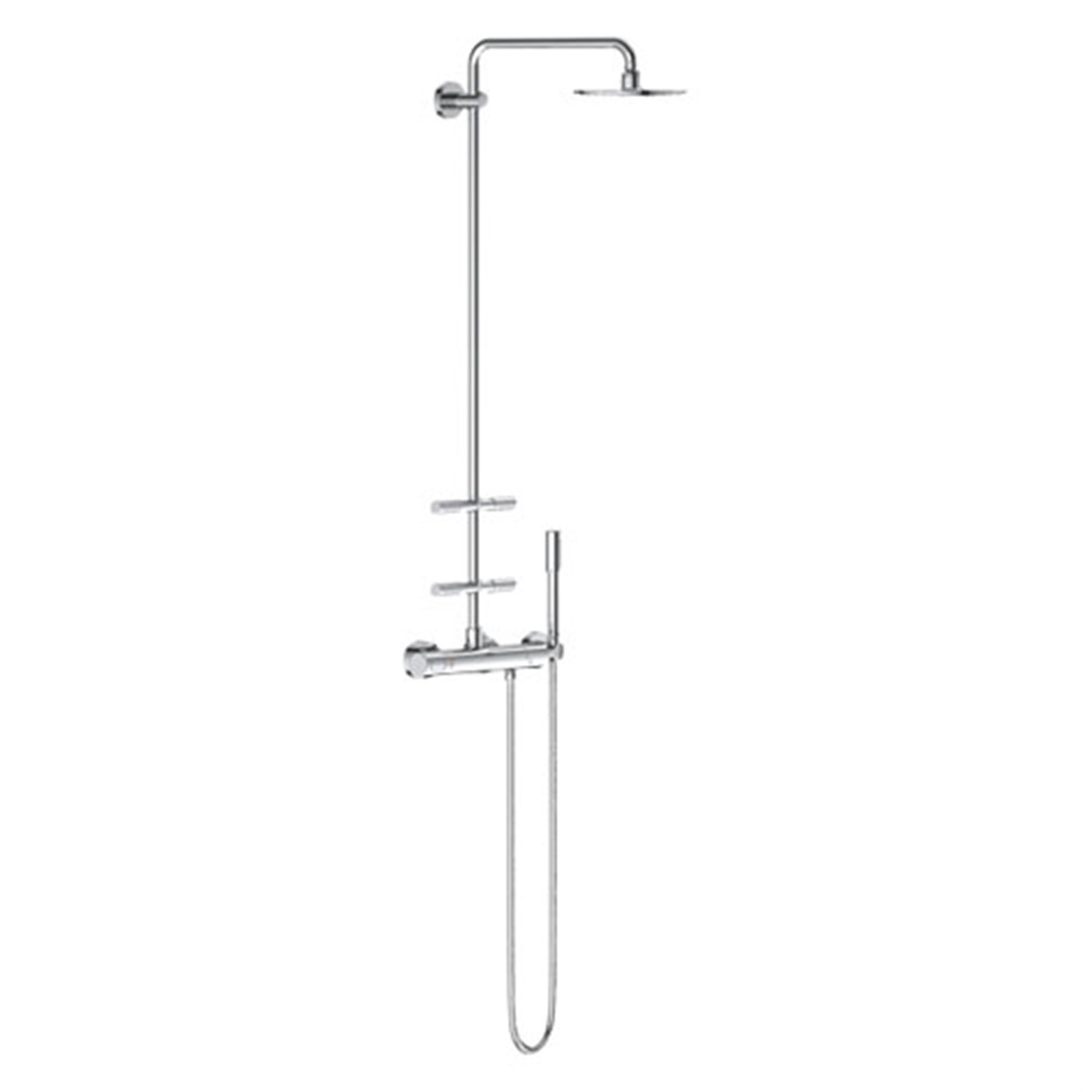 Grohe Rainshower® Duvara Monte Termostatik Duş Bataryalı Masaj Jetli Duş Sistemi