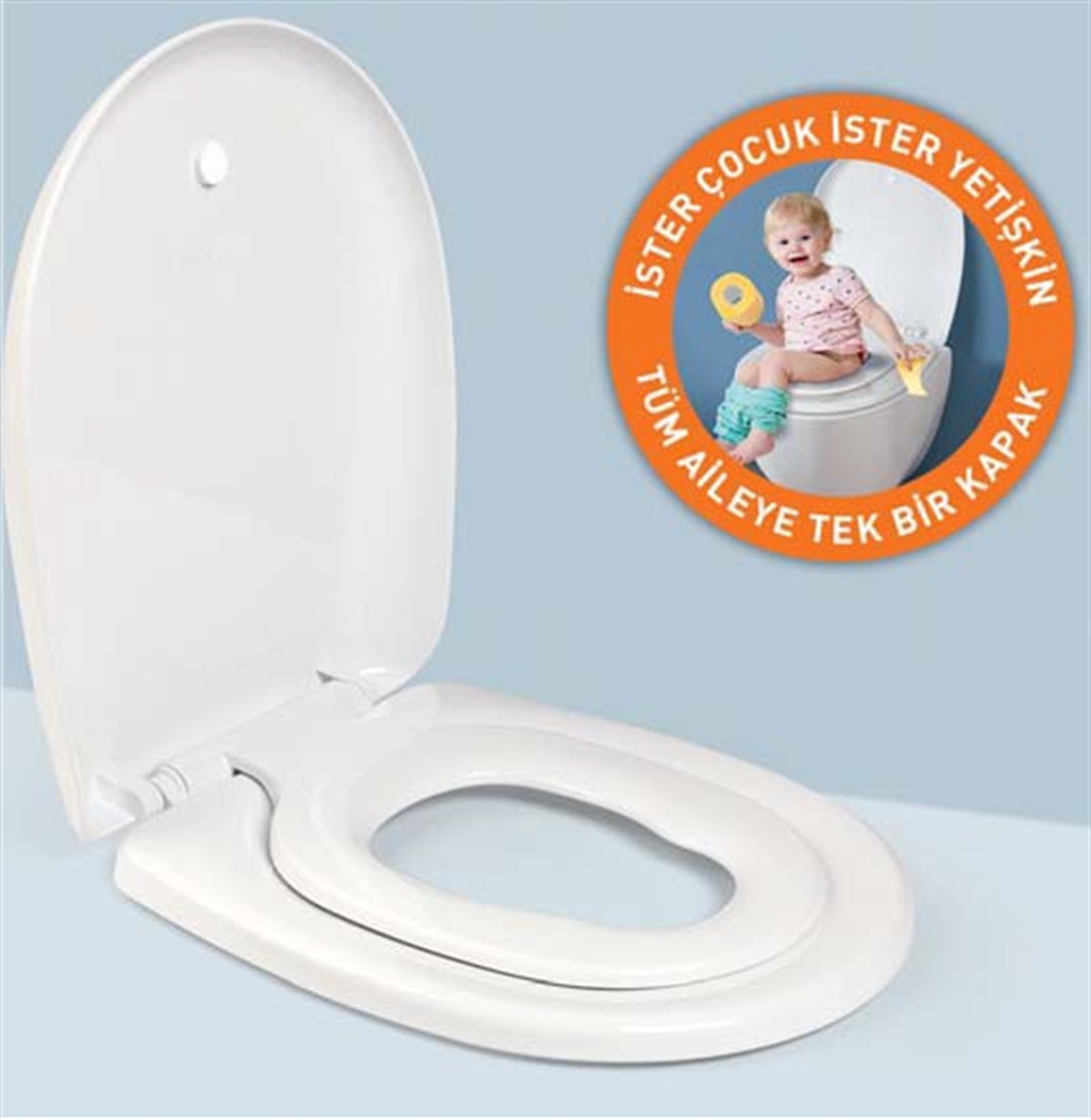 Nkp Te-hermoplast Çocuk Klozet Kapağı Yavaş Kapanır