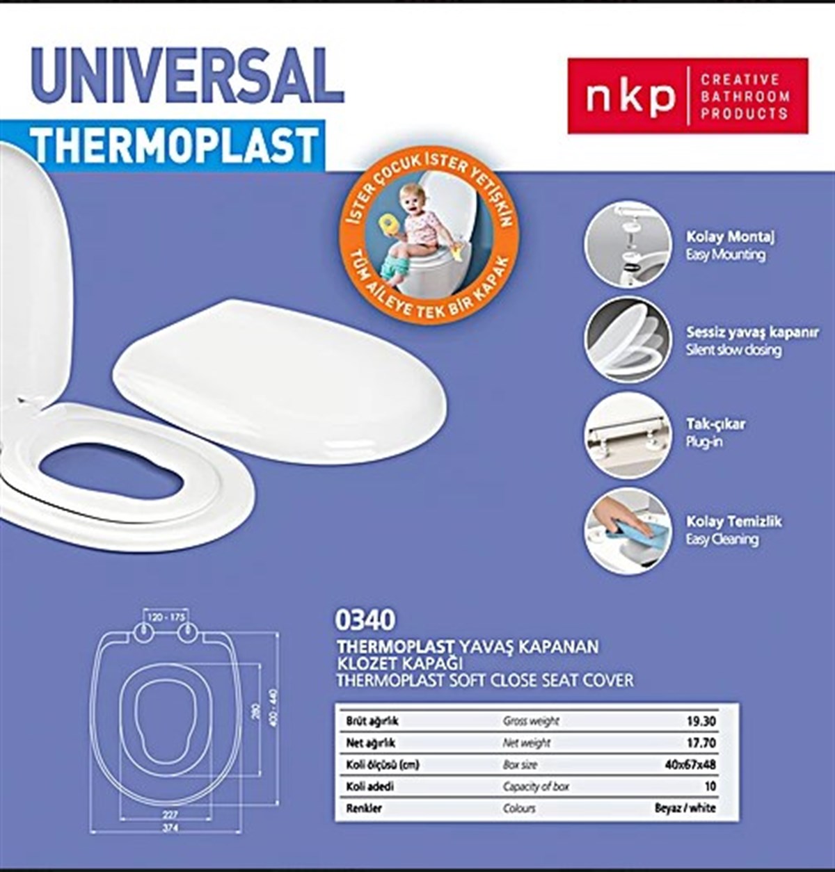 Nkp Universal Çocuk Klozet Kapağı 
