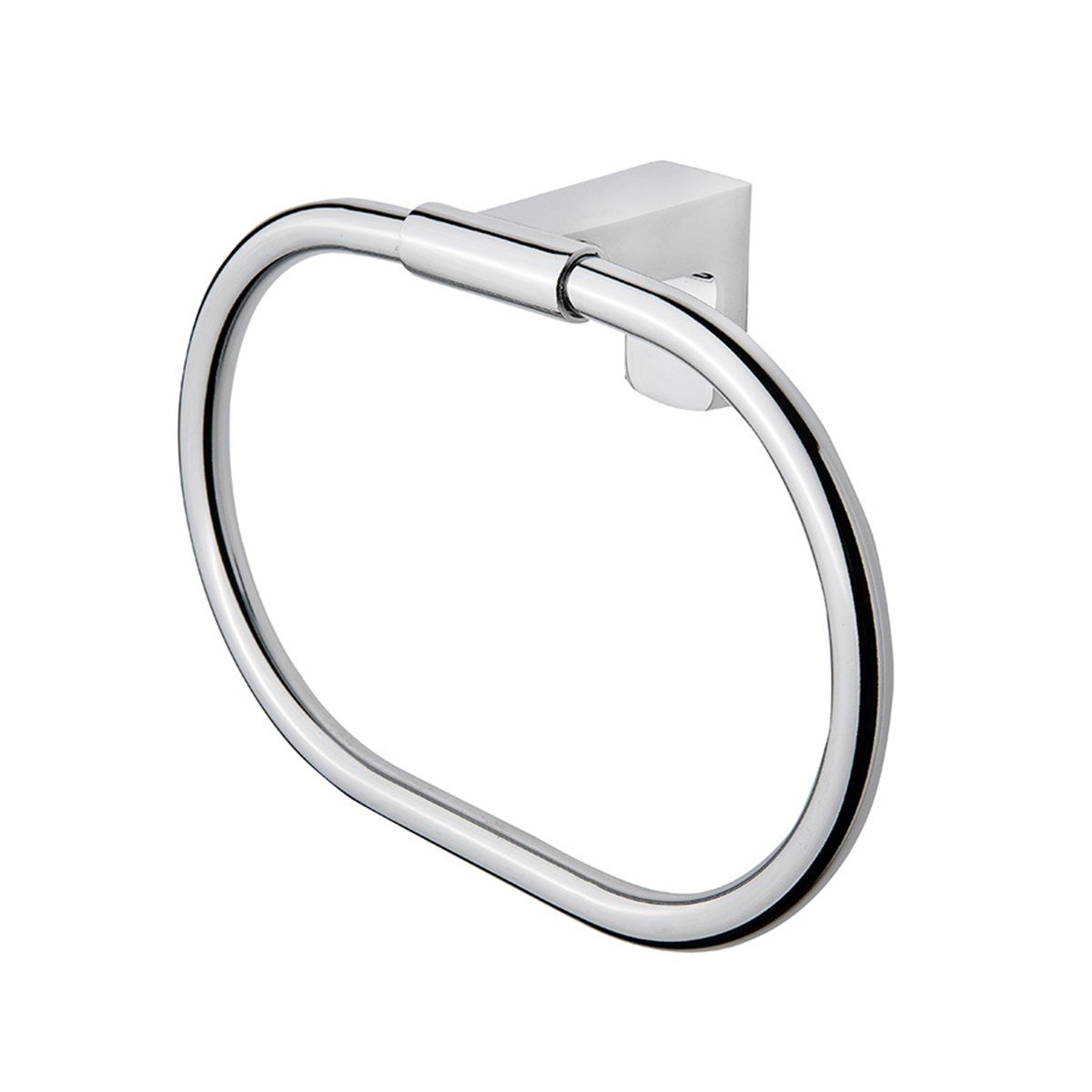 Tema Premium Yuvarlak Havluluk, Krom