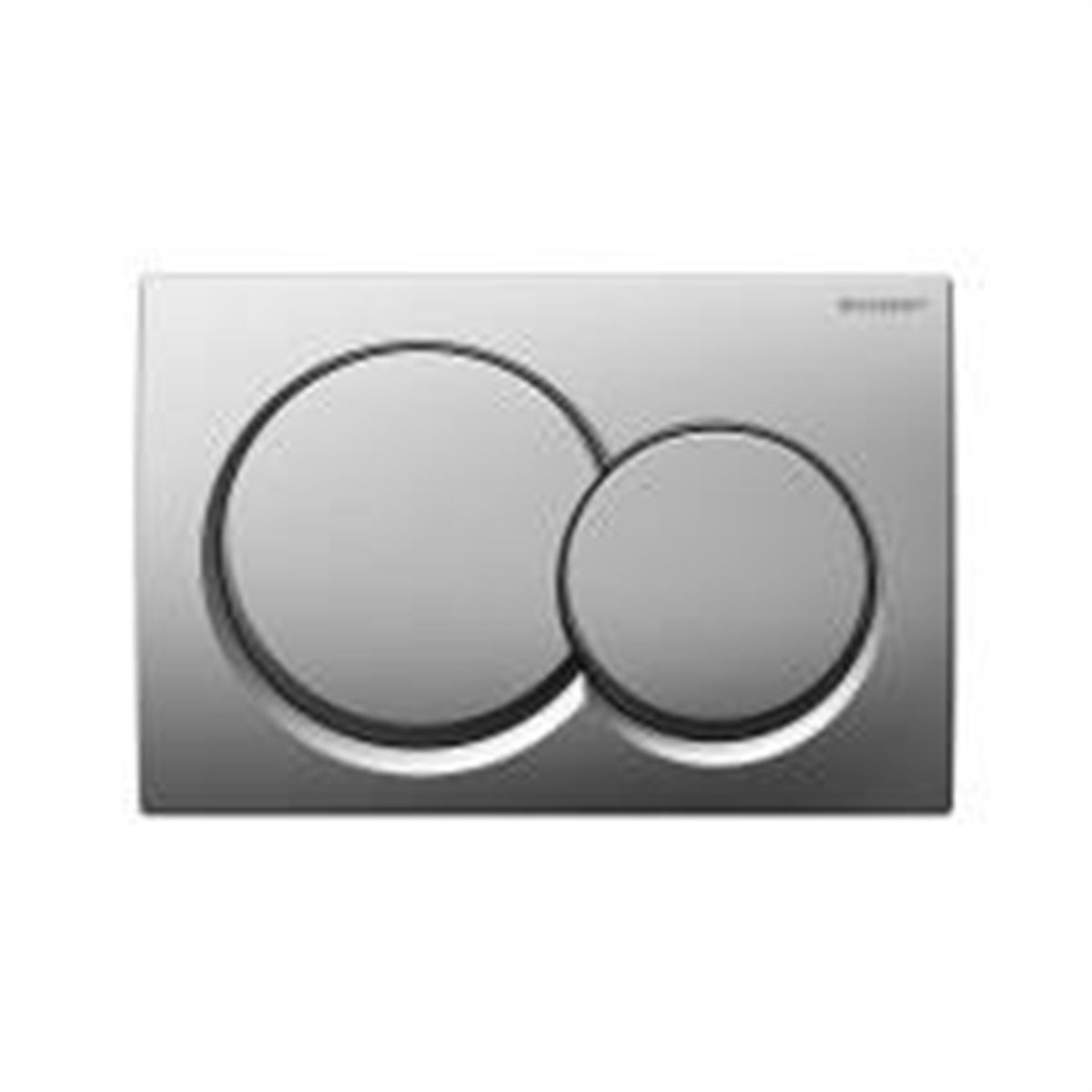 Geberit Kumanda kapağı Alpha01 - Çift basmalı-Mat krom