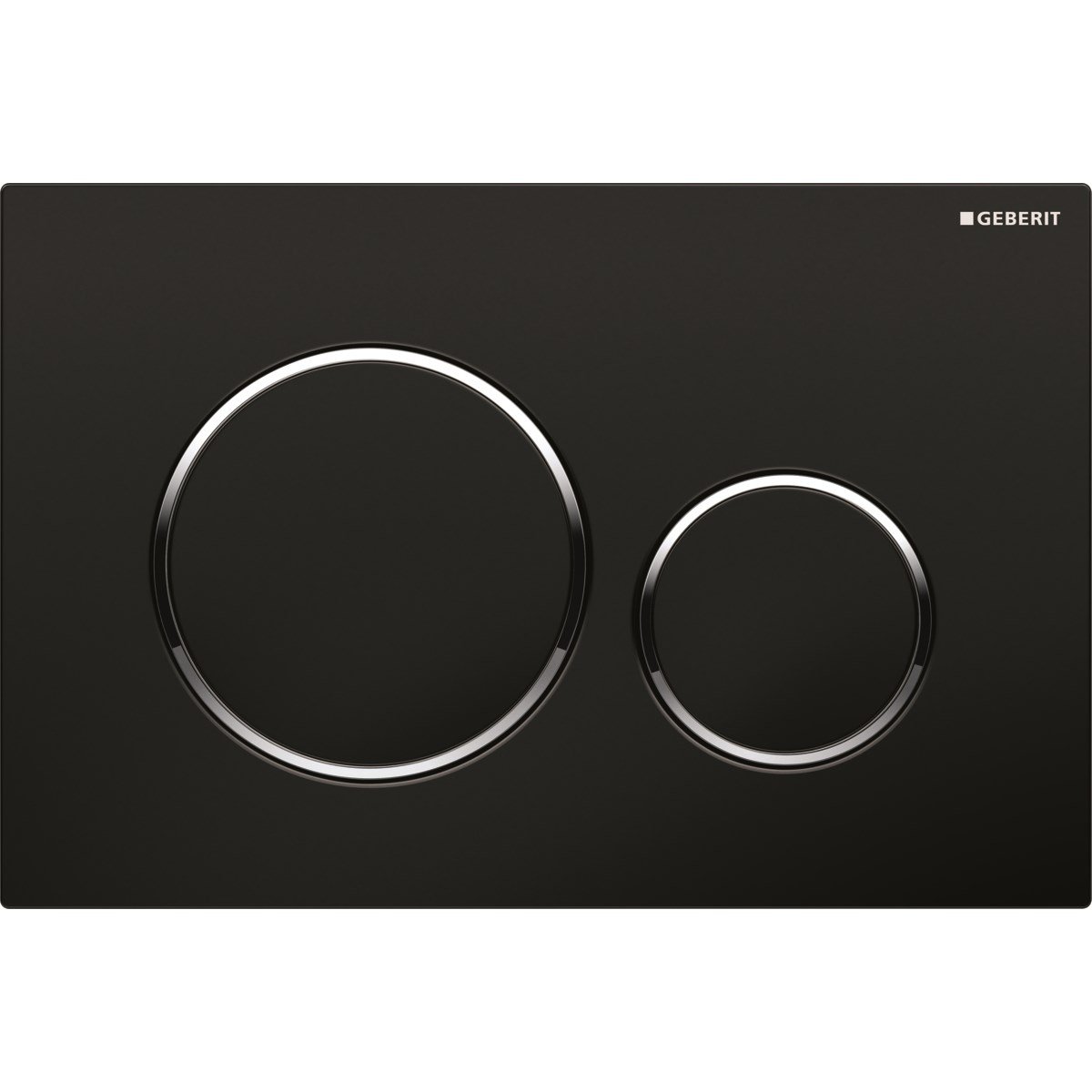 GEBERİT SİGMA20 KUMANDA KAPAĞI-ÇİFT BASMALI – SİYAH/ PARLAK /SİYAH