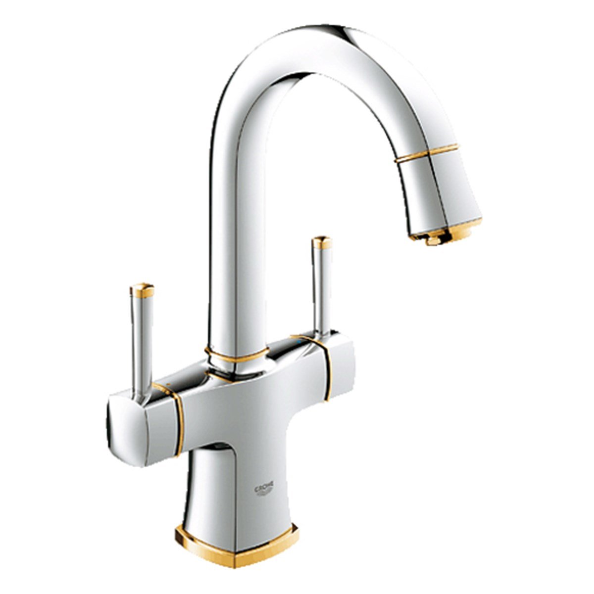 Grohe Grandera Tek Delikli Lavabo Bataryası Krom Altın