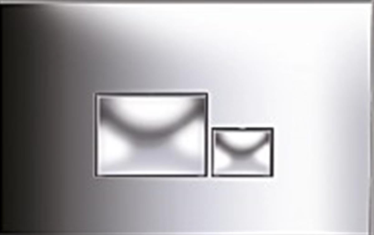 Nkp Kumanda Paneli Çift Basmalı Parlak Krom  - 0071