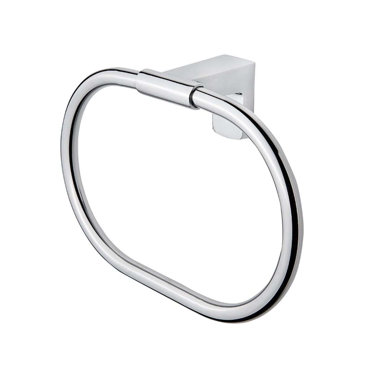 Tema Premium Yuvarlak Havluluk, Krom