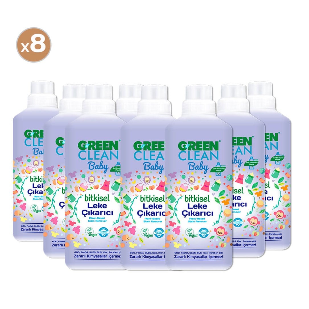 Green Clean Baby Bitkisel Leke Çıkarıcı (8'li Paket)