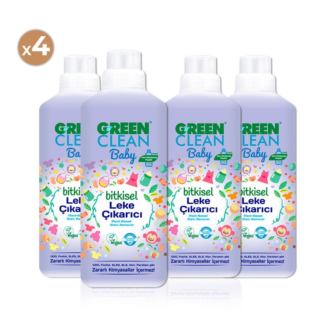Green Clean Baby Bitkisel Leke Çıkarıcı (4'lü Paket)