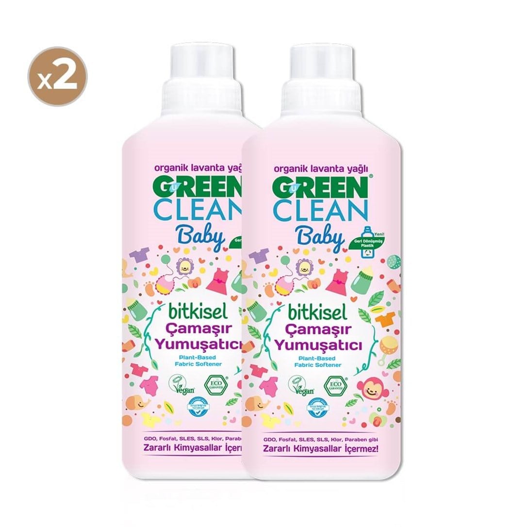 Green Clean Baby Bitkisel Yumuşatıcı 1000 Ml (2'li Paket)