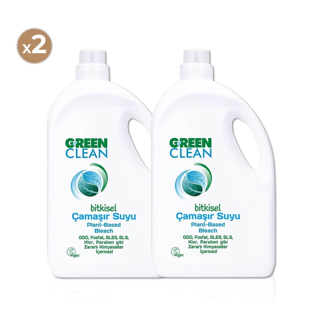Green Clean Bitkisel Çamaşır Suyu 2750 ml (2'li Paket)