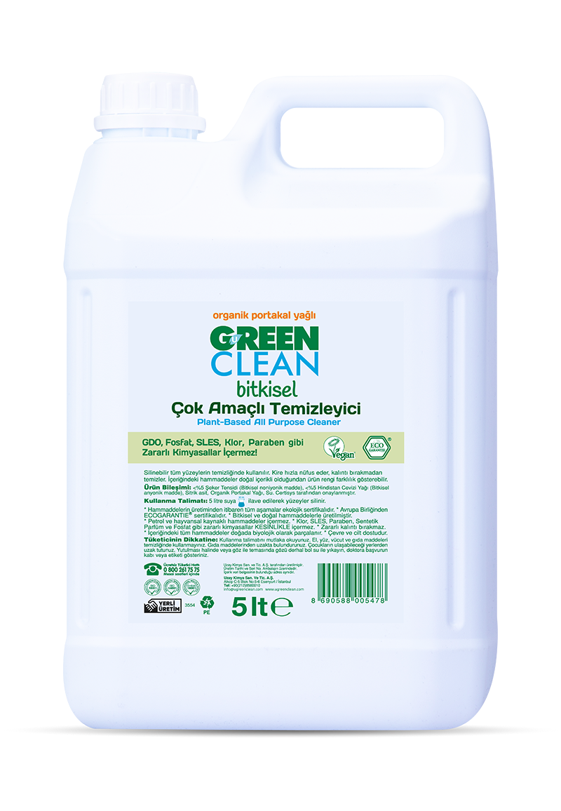 Green Clean Bitkisel Çok Amaçlı Temizleyici 5 Lt