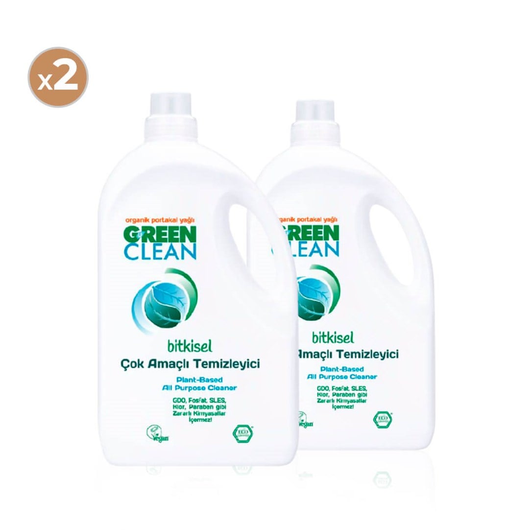 Green Clean Bitkisel Çok Amaçlı Temizleyici 2750 ml (2'li Paket)