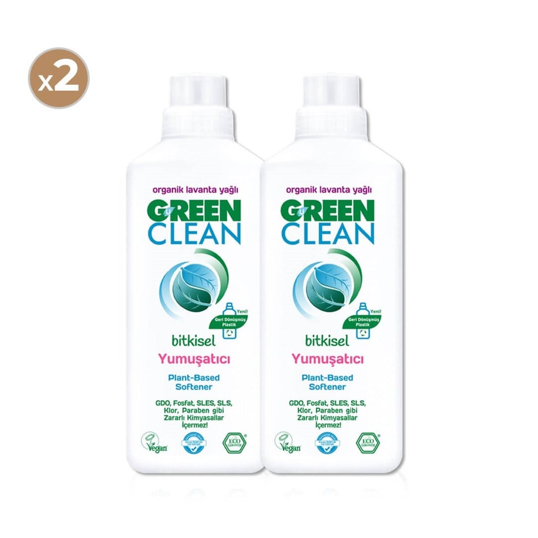 Green Clean Bitkisel Yumuşatıcı 1000 ml (2'li Paket)