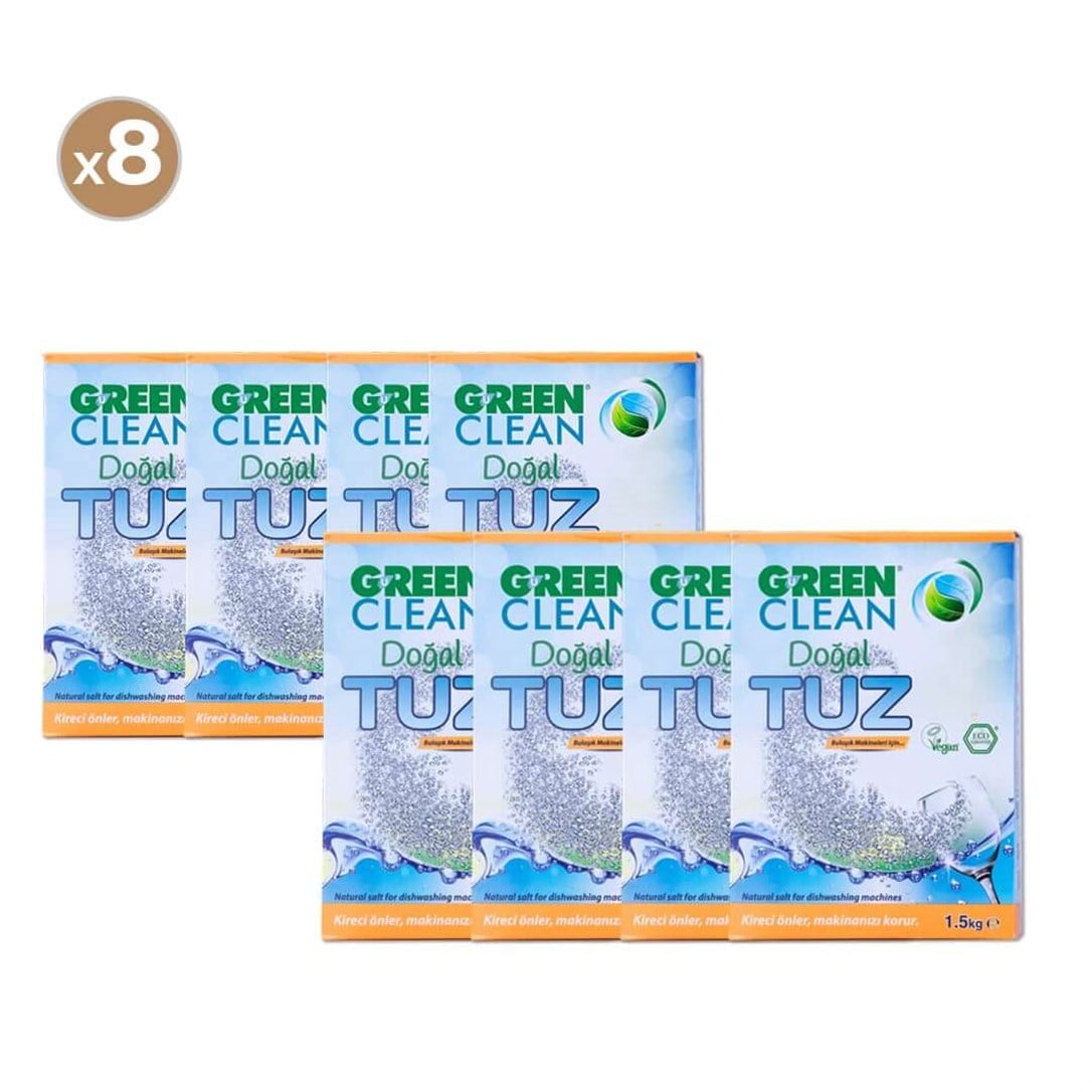 Green Clean Doğal Tuz 1500 gr (8'li Paket)