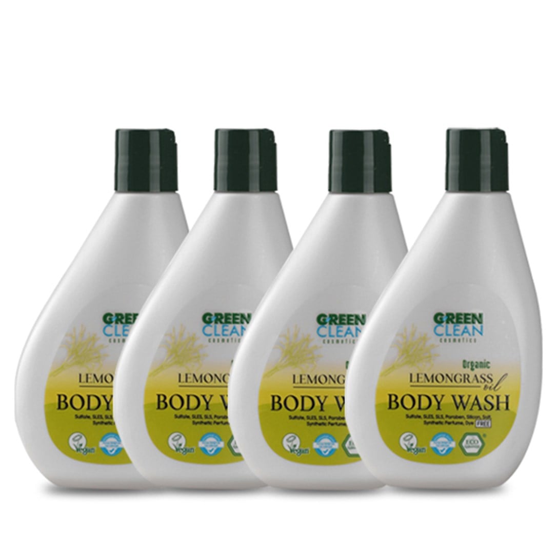Green Clean Duş Jeli Seti 4'lü - Limon Otu 275 ml