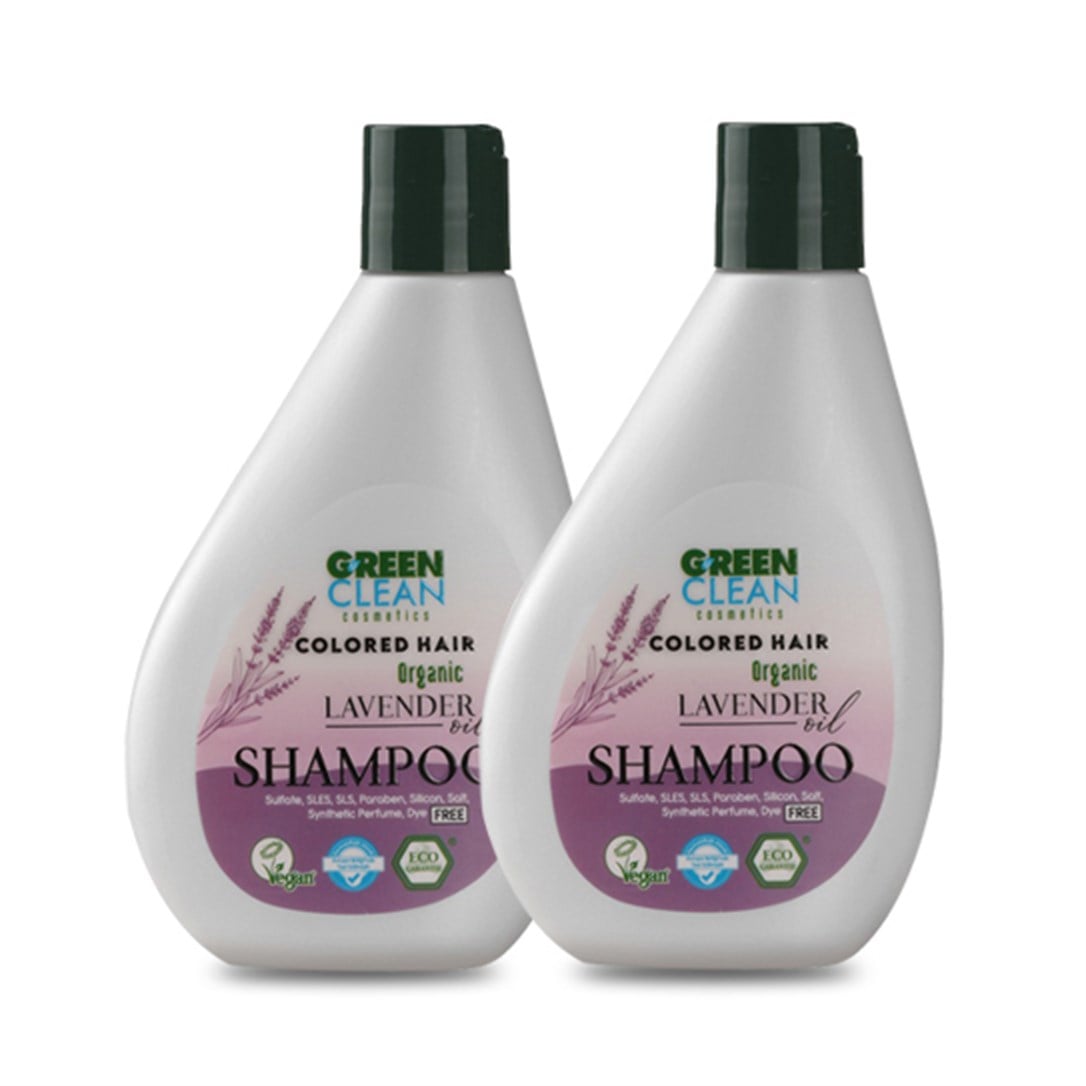 Green Clean Şampuan Seti 2'li - Boyalı Saçlar - Lavanta 275 ml