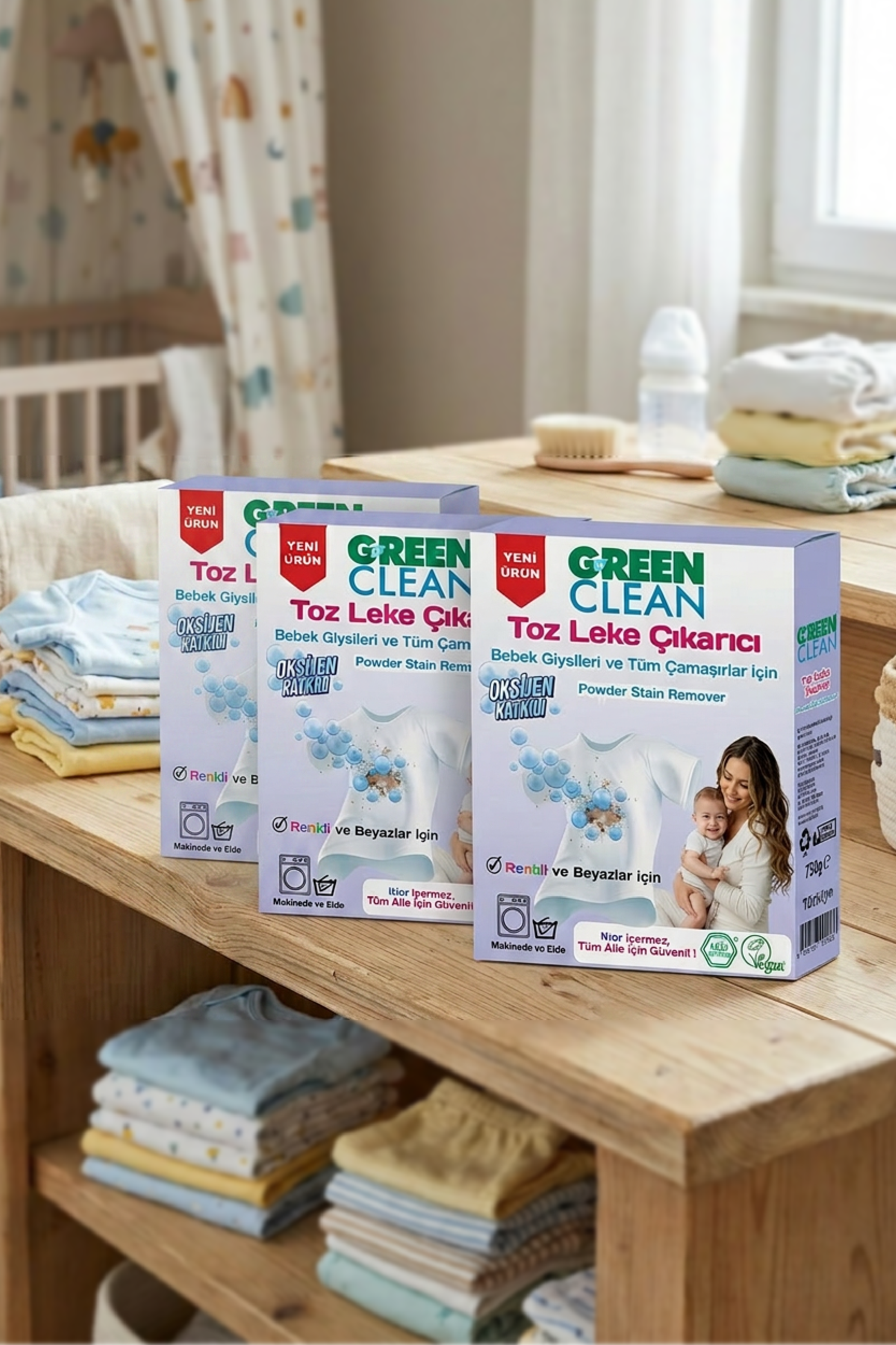Green Clean Toz Leke Çıkarıcı 750 G 3 lü Set