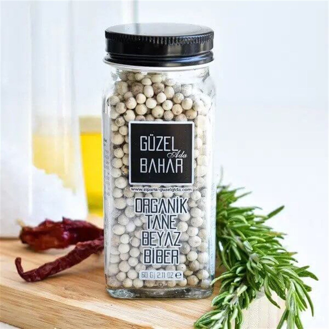 Güzel Gıda Organik Tane Beyaz Biber 50 Gr