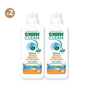 Green Clean Bitkisel Bulaşık Makinesi Jel Deterjanı 1000 ml (2'li Paket)