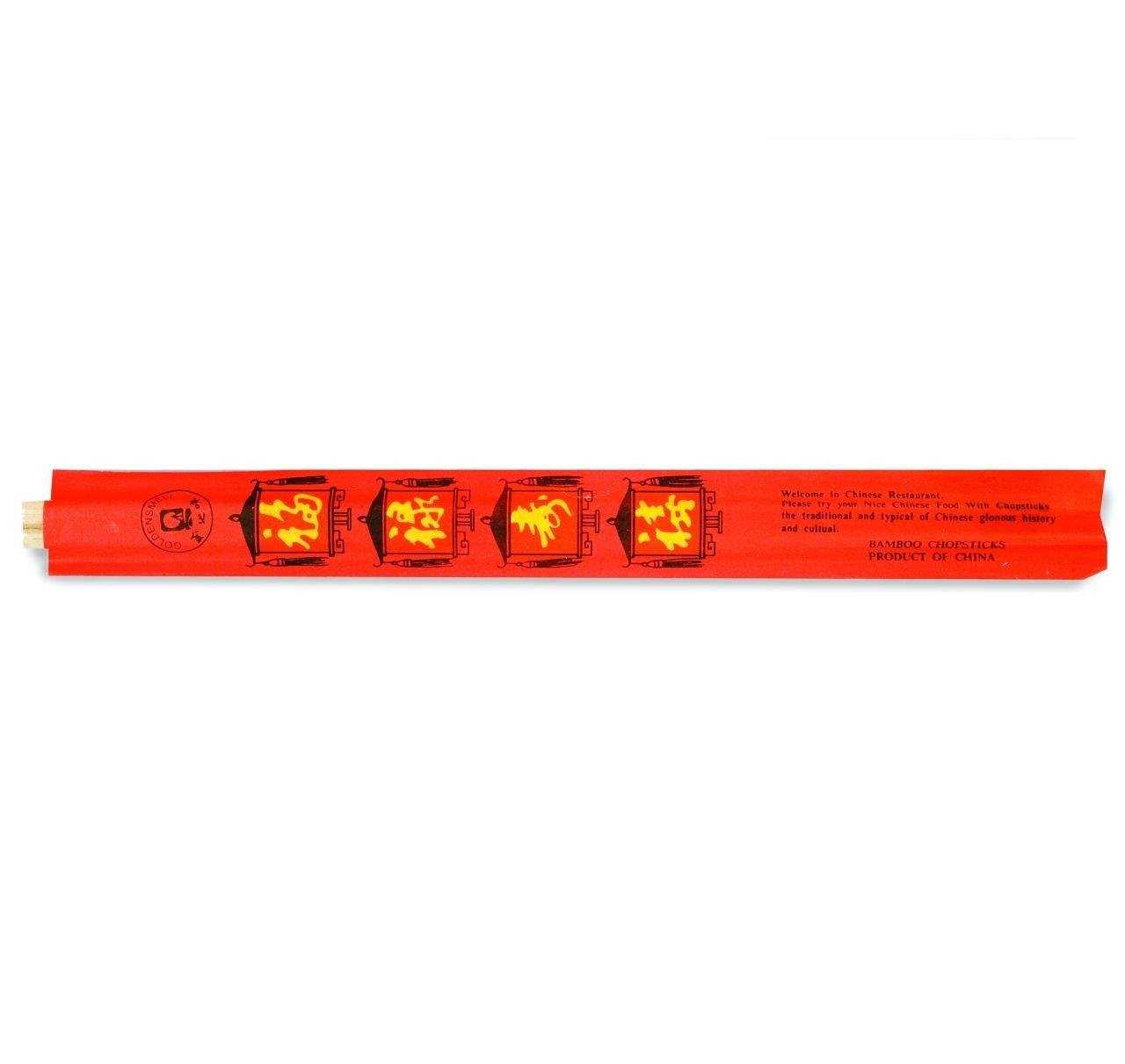 Bambu Chopstick Kırmızı Kılıflı 24 Cm*100 Ad. Çin Çubuğu