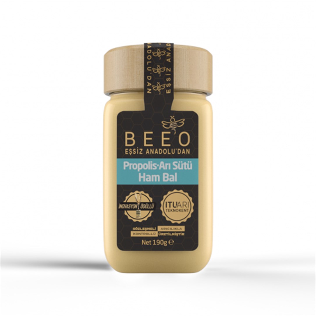 Beeo Propolis Arı Sütü Ham Bal Yetişkinler İçin 190 Gr
