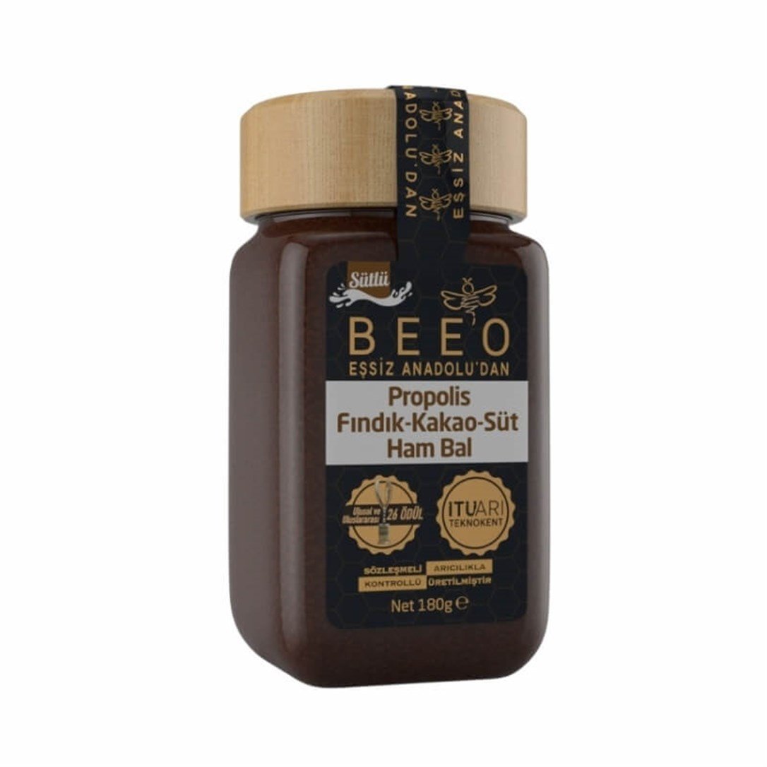 Beeo Propolis Fındık Kakao Süt Ham Bal 180 Gr