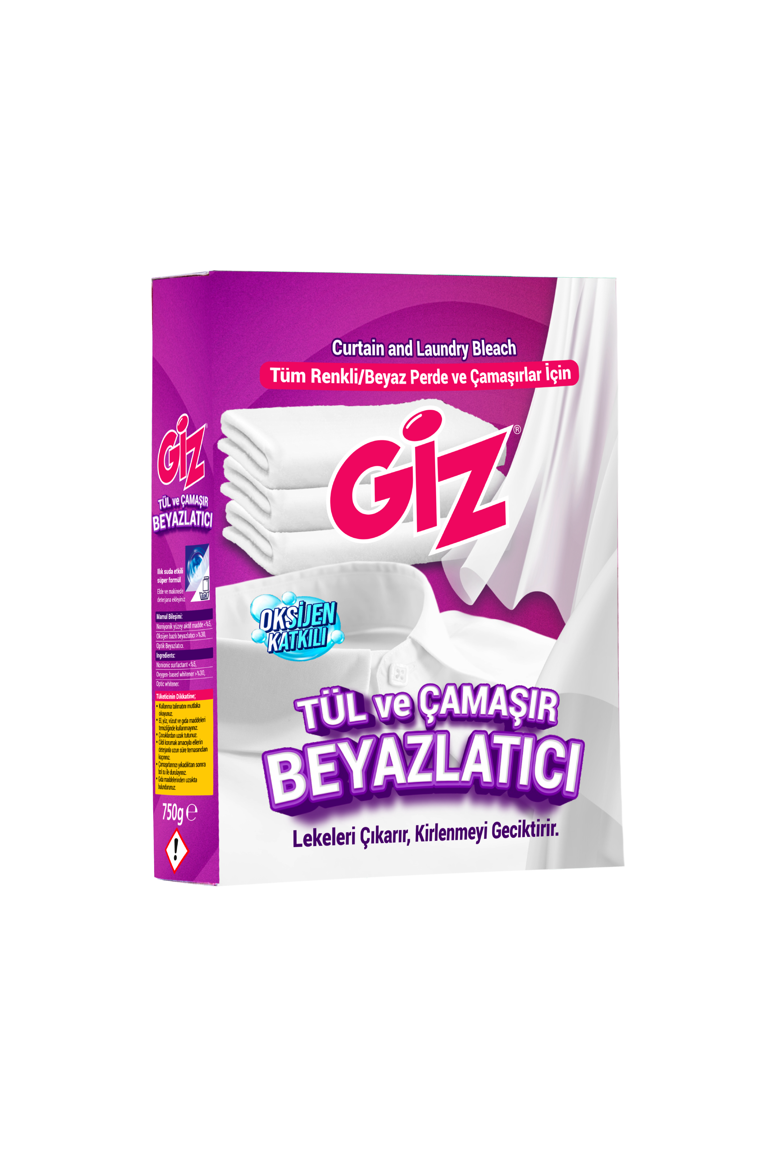 Giz Tül ve Çamaşır Beyazlatıcı 750 G