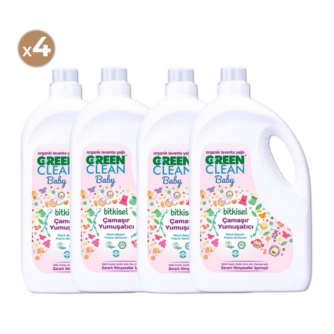 Green Clean Baby Bitkisel Yumuşatıcı 2750 ml (4'lü Paket)