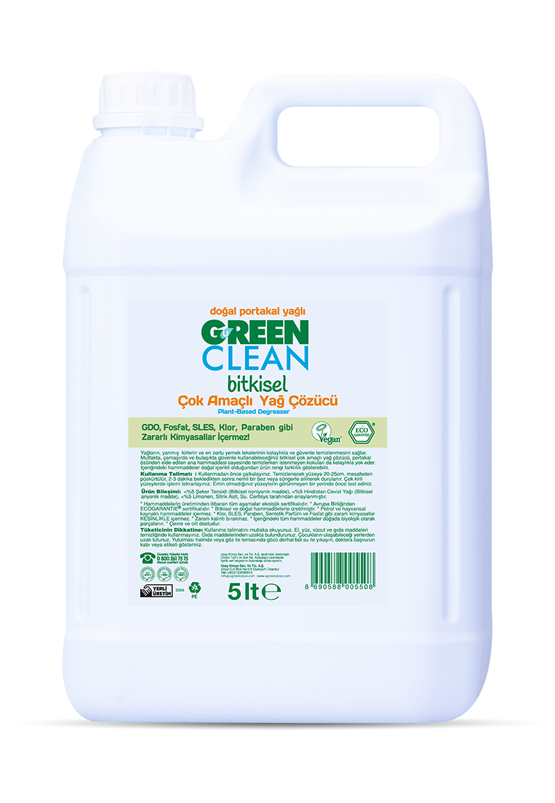 Green Clean Bitkisel Çok Amaçlı Yağ Çözücü 5 Lt