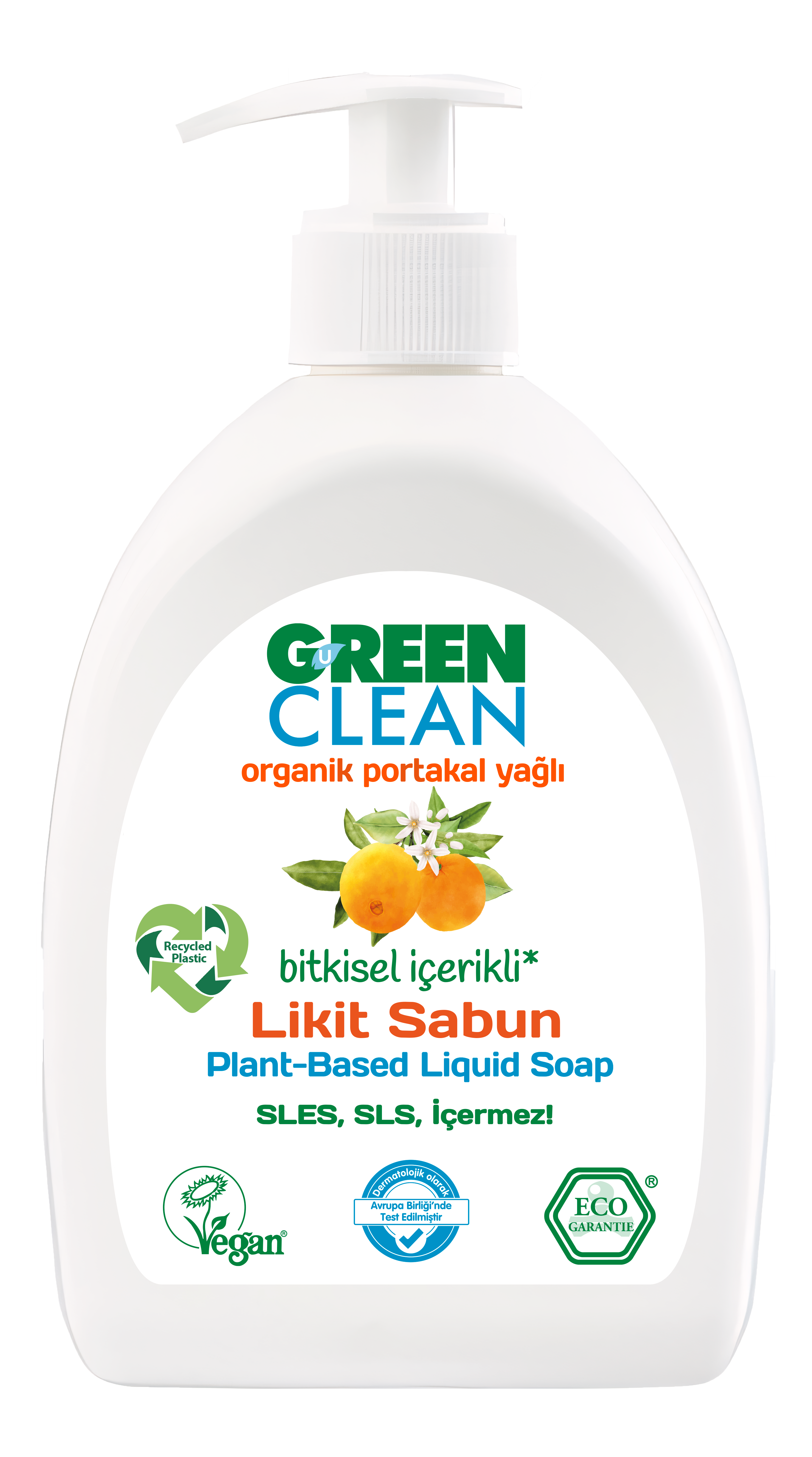 Green Clean Bitkisel Likit Sabun 500 Ml