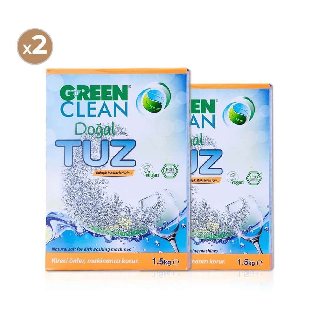 Green Clean Doğal Tuz 1500 gr (2'li Paket)
