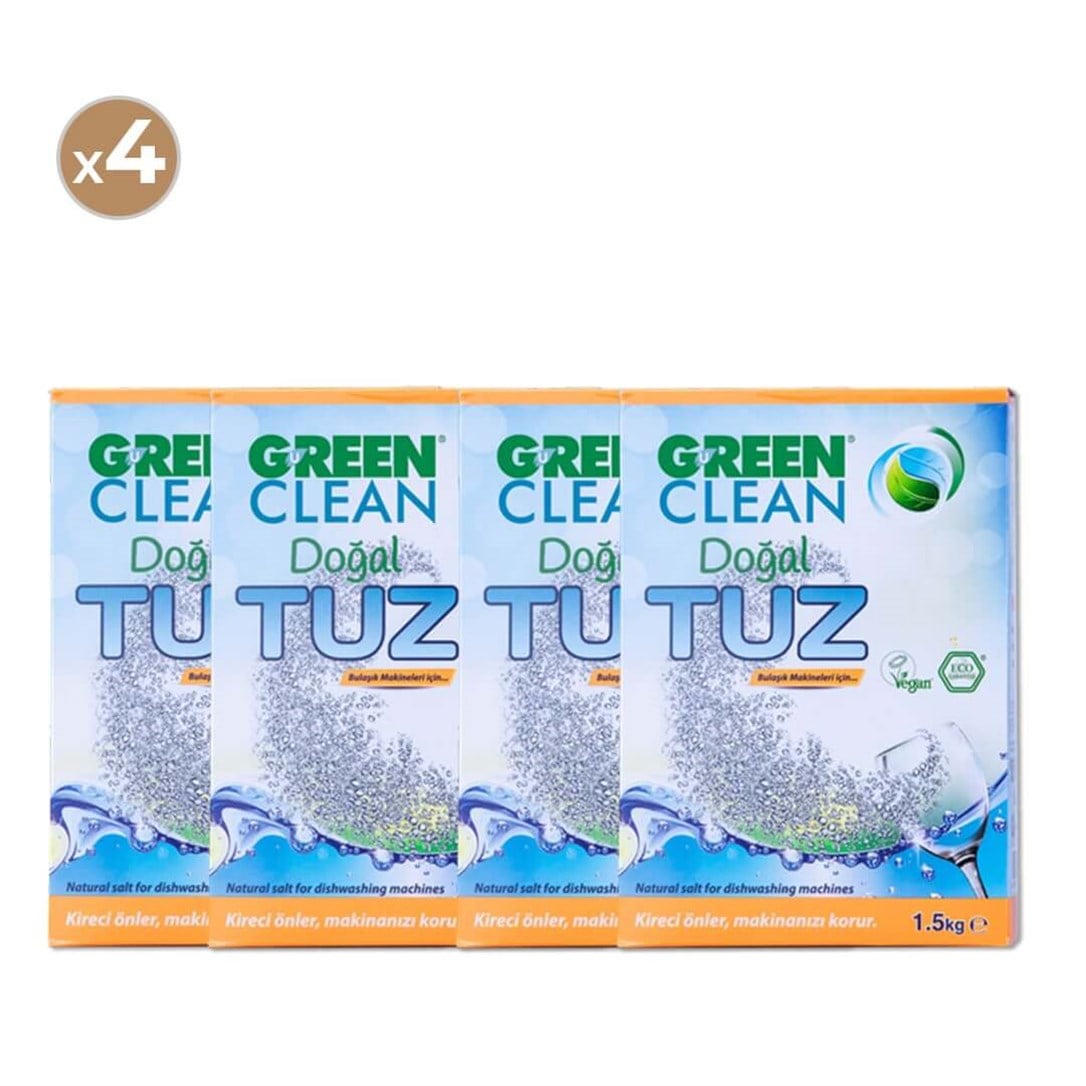 Green Clean Doğal Tuz 1500 gr (4'lü Paket)