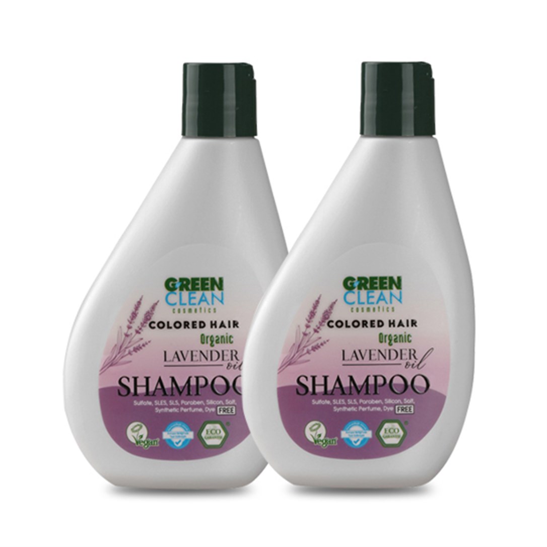 Green Clean Şampuan Seti 2'li - Boyalı Saçlar - Lavanta 275 ml