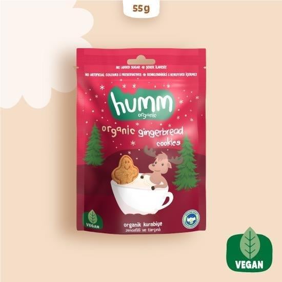 Humm Organik Zencefilli Tarçınlı Kurabiye 55 G