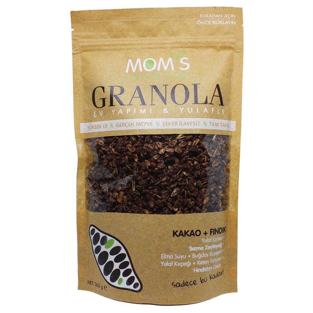 Mom's Granola Kakao Fındık 360 Gr