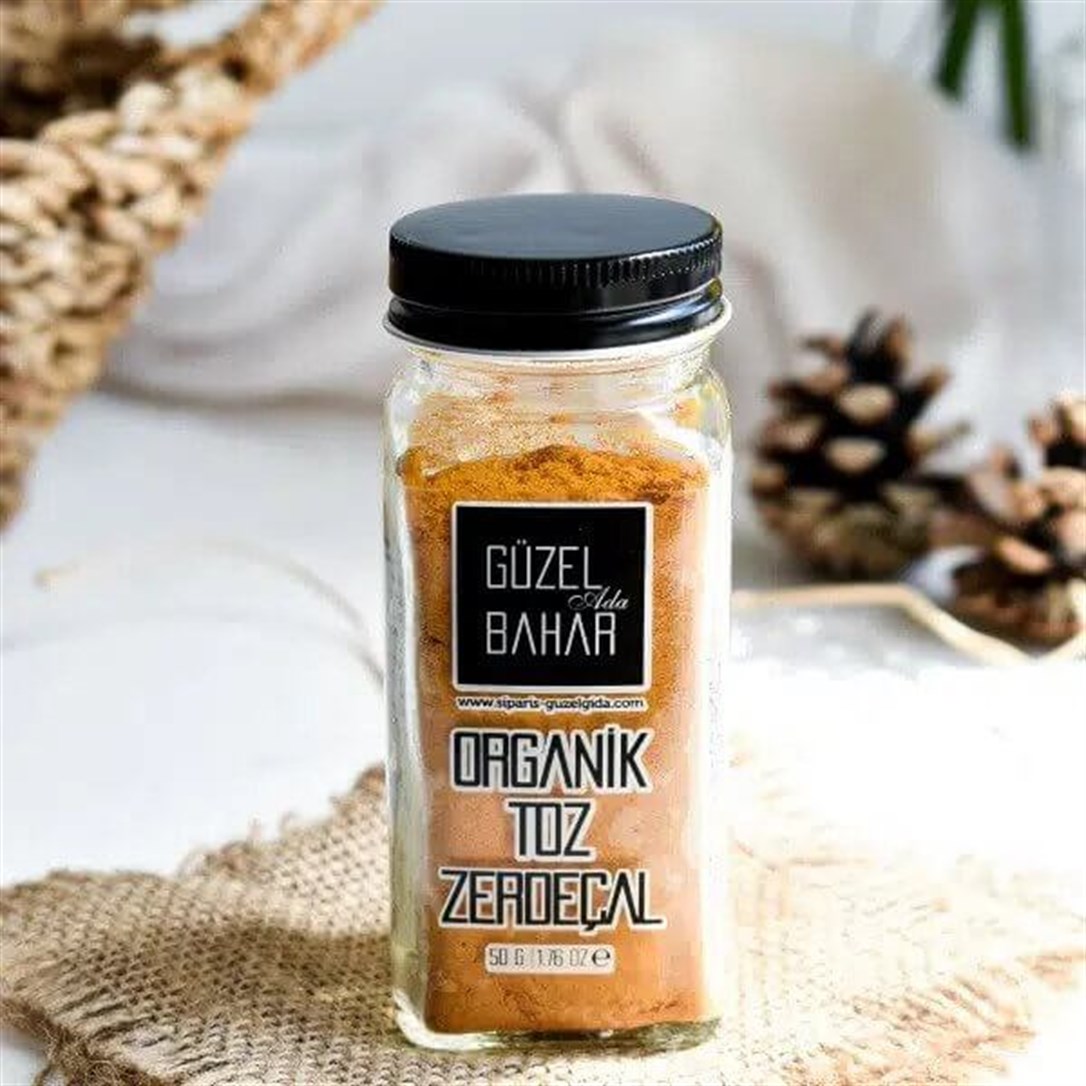 Organik Toz Zerdeçal 50 g Güzel Ada Gıda