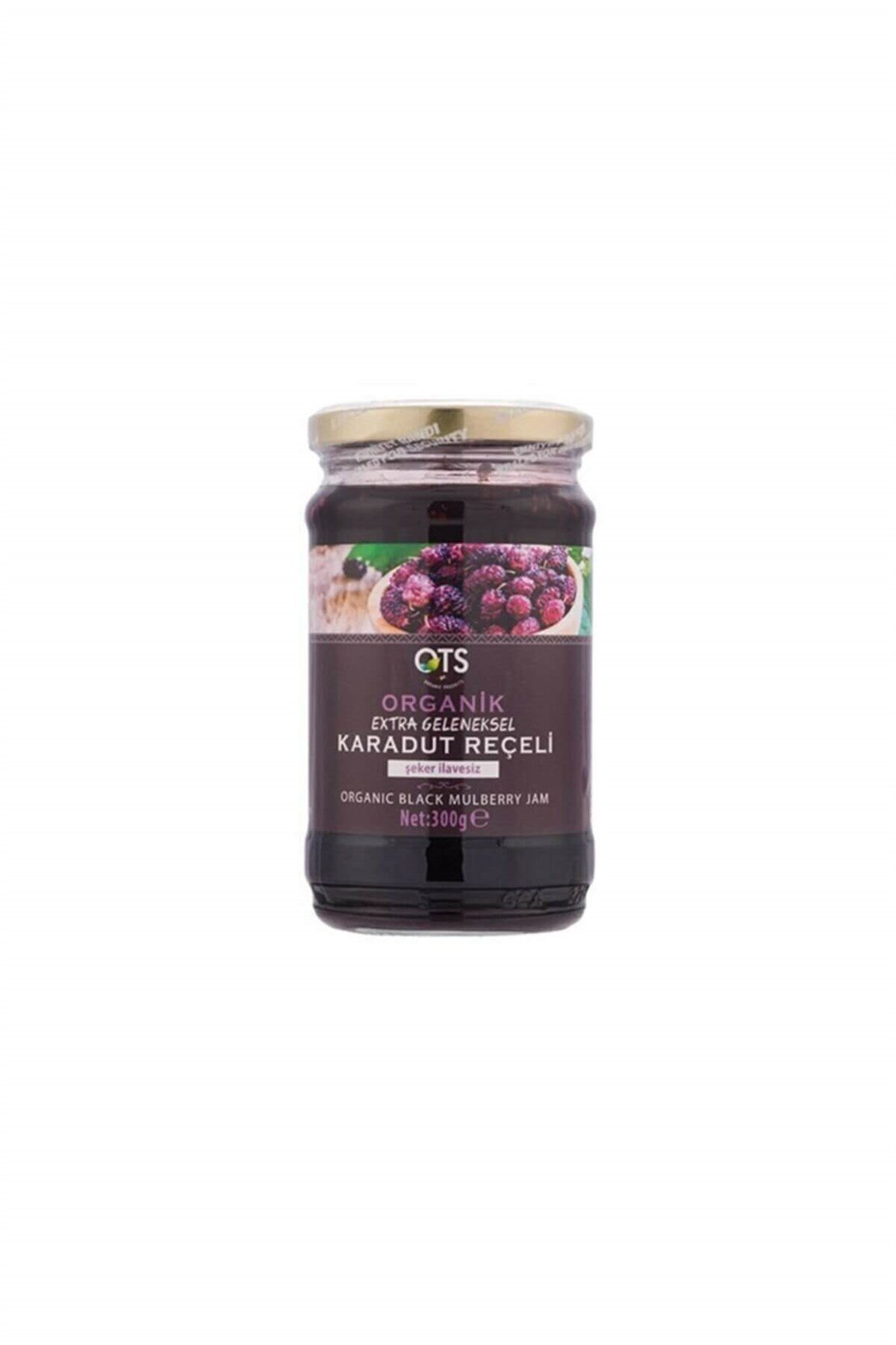Ots Organik Karadut Reçeli Şeker İlavesiz 300 Gr
