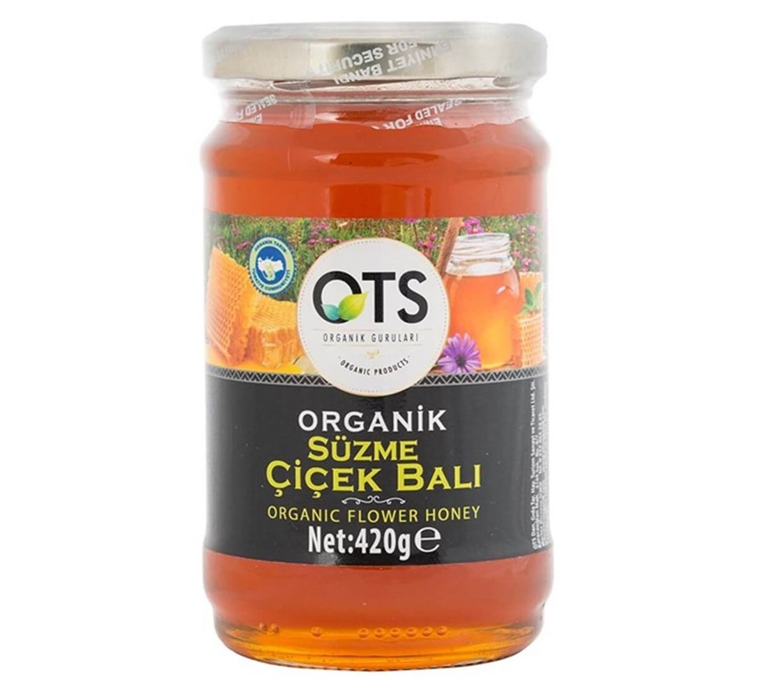 Ots Organik Süzme Yayla Çiçek Balı 420 Gr