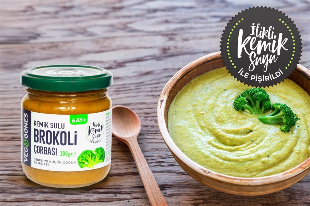 Veg&Bones Kemik Sulu Brokoli Çorbası 190 gr
