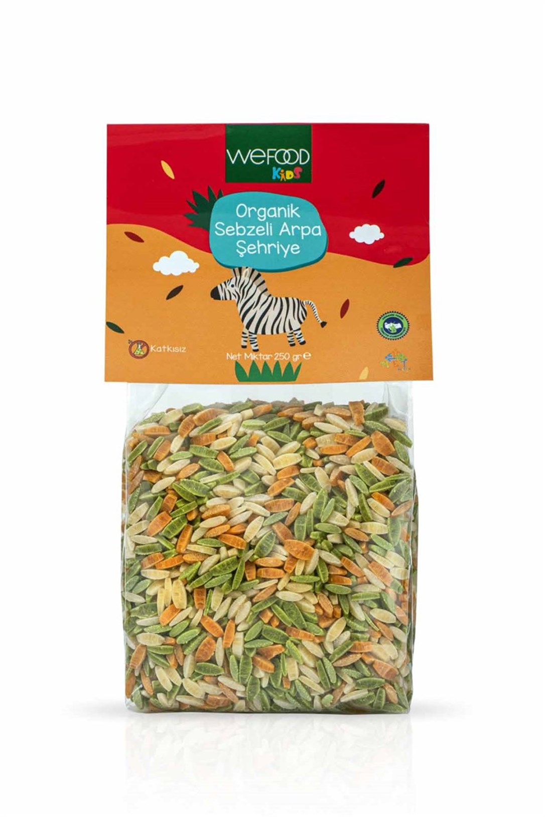 Wefood Kids Organik Sebzeli Arpa Şehriye 250 G